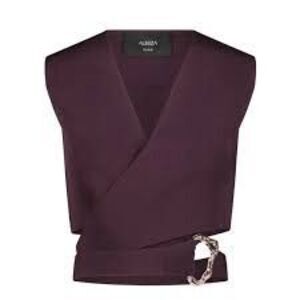 Aleeza  Paris  astra Vest plum top